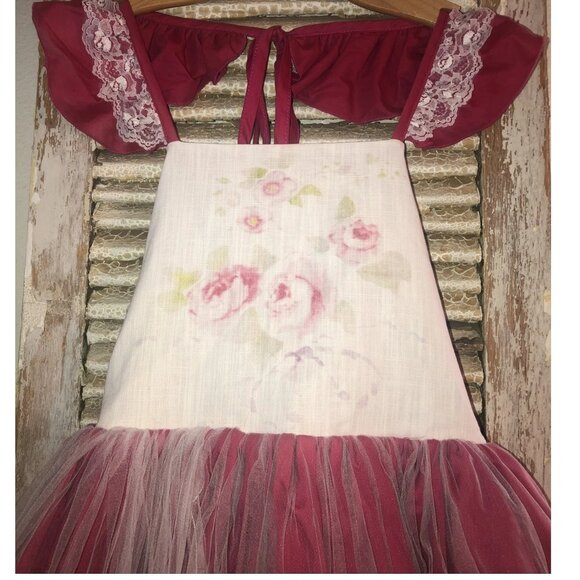 NWT Dollcake Picture Perfect Vintage Floral & Tulle Dress Girls sz 3 - Picture 4 of 4